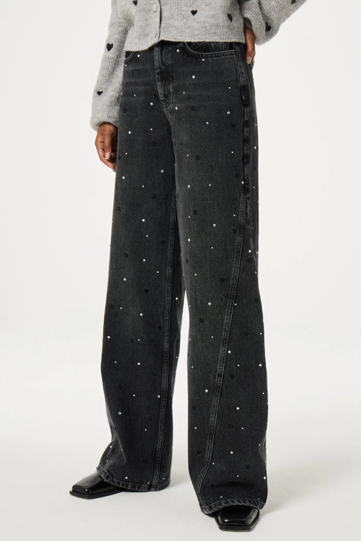 Bonnie Wide Leg - Rhinestone