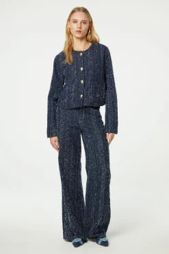 Thea Wide Leg Tweed Jeans